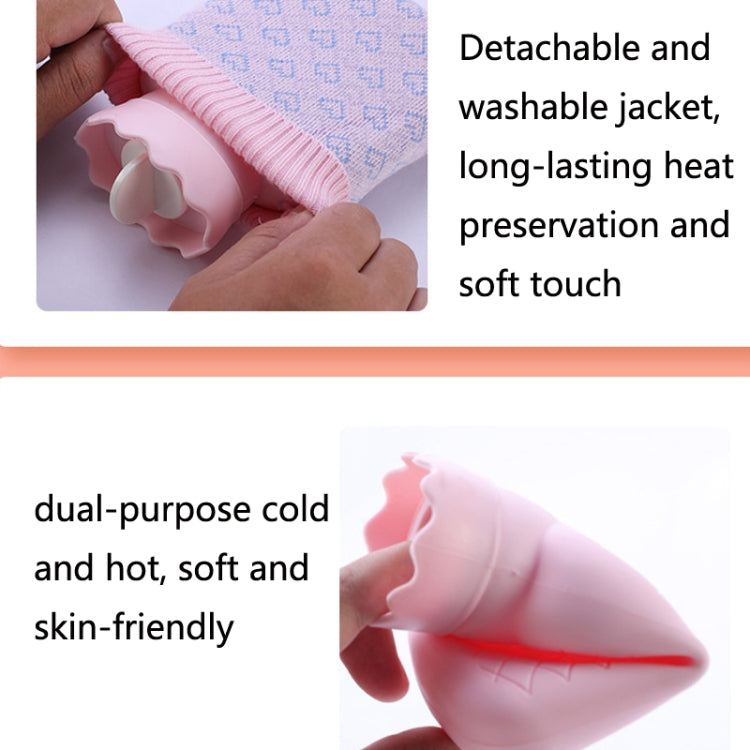 Winter Silicone Hand Warmer Cartoon Cute Water Injection Warm Water Bag, Colour: Beige Love - Hot Water Bags by buy2fix | Online Shopping UK | buy2fix