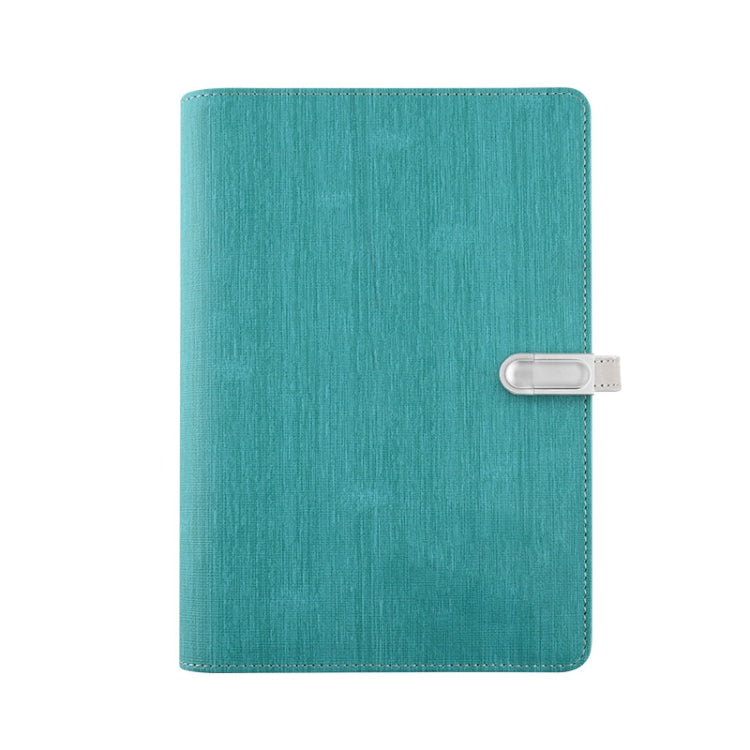 A5 Three-Dimensional Leather Pattern Notebook Set With 16GB U Disk, Specification: U Disk Style(Sky Blue) - Notebooks by buy2fix | Online Shopping UK | buy2fix