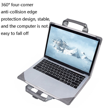 Book Style Laptop Protective Case Handbag For Macbook 16 inch(Ink Green + Power Bag) - Protective Bags by buy2fix | Online Shopping UK | buy2fix