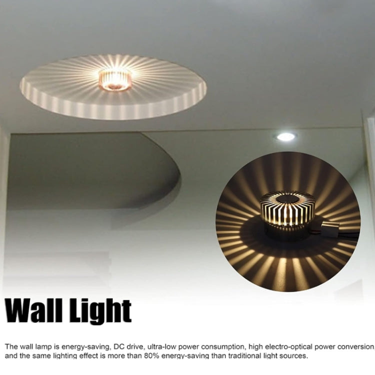 LED Aluminum Aisle Light Sunflower Corridor Lamp Decorative Light, Power source: Visible Installation 1W(Blue) - Novelty Lighting by buy2fix | Online Shopping UK | buy2fix