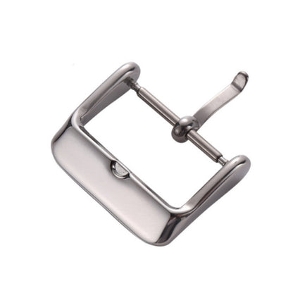 5pcs IP Plated Stainless Steel Pin Buckle Watch Accessories, Color: Silver 12mm - Watch Accessories & Parts by buy2fix | Online Shopping UK | buy2fix