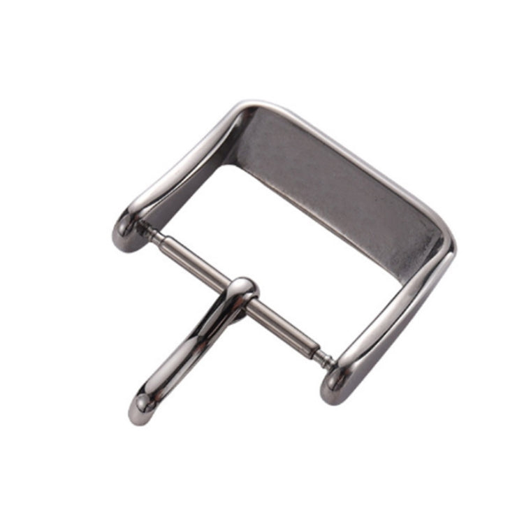 5pcs IP Plated Stainless Steel Pin Buckle Watch Accessories, Color: Silver 12mm - Watch Accessories & Parts by buy2fix | Online Shopping UK | buy2fix