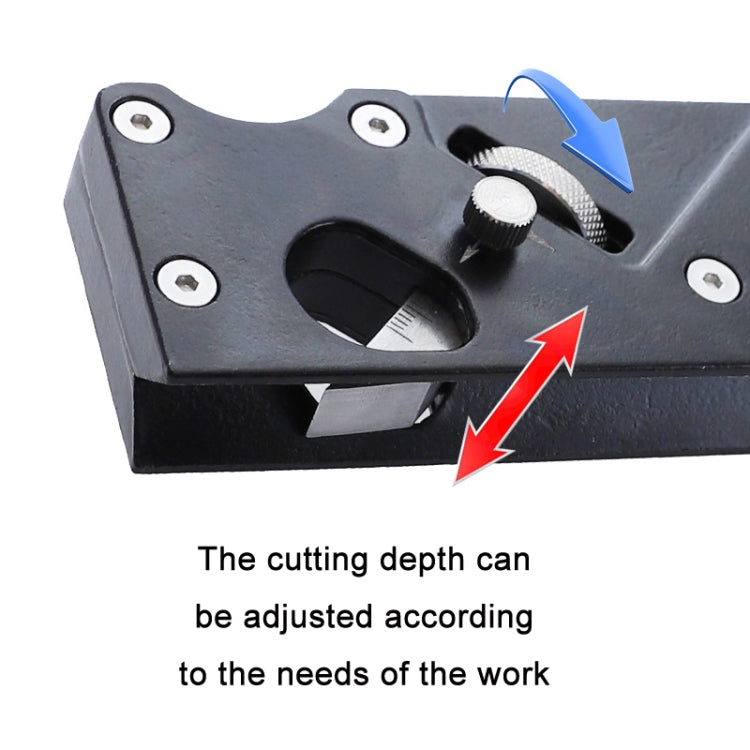 Adjustable Depth Woodworking Chamfering Planer, Specification: 45 Degree Flat Cutter Head - Wood Planers by buy2fix | Online Shopping UK | buy2fix