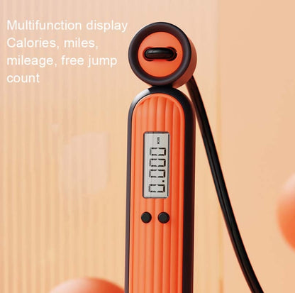 Fitness Sport Intelligent Electronic Counting Skipping Rope, Style: Big Ball (Orange) - Sporting goods by buy2fix | Online Shopping UK | buy2fix