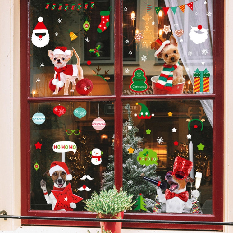 SKJD2312 Christmas Decorations Shop Window Kindergarten Layout Static Electricity Stickers - Christmas Stickers by buy2fix | Online Shopping UK | buy2fix