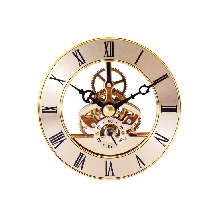 Metal See-through Quartz Clock Gear Clock DIY Accessories 86mm Golden Movement - DIY Clocks by buy2fix | Online Shopping UK | buy2fix