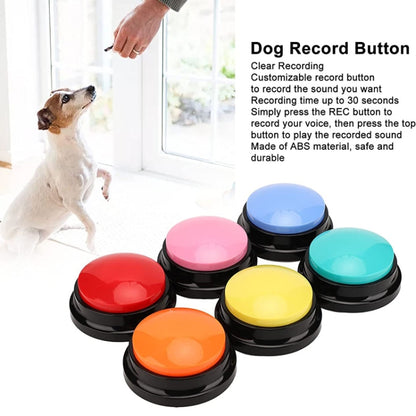 Pet Communication Button Dog Vocal Box Recording Vocalizer, Style: Recording Model(Purple) - Training Aids by buy2fix | Online Shopping UK | buy2fix