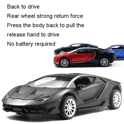 1:36 Simulation Alloy Sports Car Model Children Toy Car Baking Cake Decorative Ornament(Black Blue) - Model Toys by buy2fix | Online Shopping UK | buy2fix