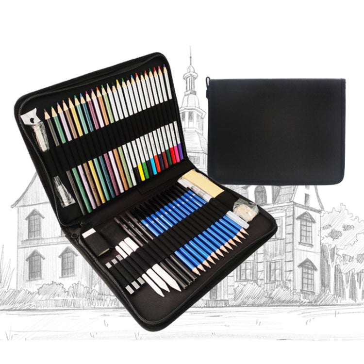 50pcs/set Sketch Color Pencil Set Art Student Drawing Kit - Art Supplies by buy2fix | Online Shopping UK | buy2fix