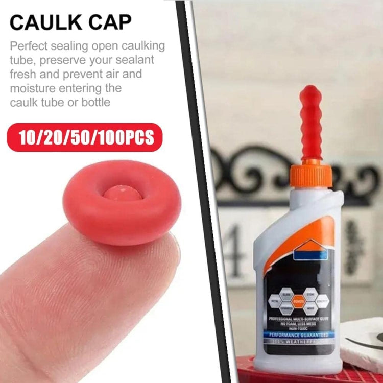 10pcs Glass Glue Nozzle Sealing Cap Leak-proof Sleeve Glass Glue Nozzle Protective Sleeve - Others by buy2fix | Online Shopping UK | buy2fix