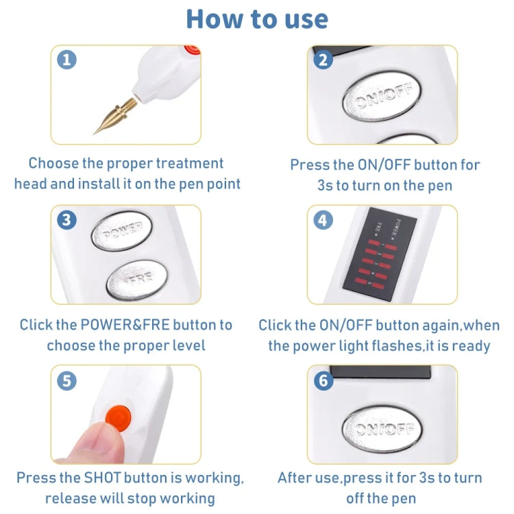 Spot Mole Pen Spot Removal Instrument Home Beauty Instrument, Spec: AU Plug-in Model(Silver) - Beauty Instrument by buy2fix | Online Shopping UK | buy2fix