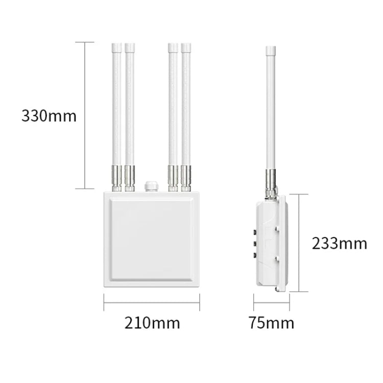 COMFAST CF-WA820 1200Mbps 2.4G & 5G Outdoor AP High Power Wireless Access Point(US Plug) - Broadband Amplifiers by COMFAST | Online Shopping UK | buy2fix
