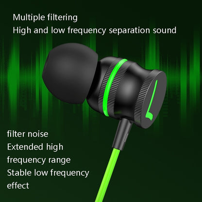 TS6600A 3.55mm Round Hole In-Ear Heavy Bass In-Line Gaming Earphones - In Ear Wired Earphone by buy2fix | Online Shopping UK | buy2fix