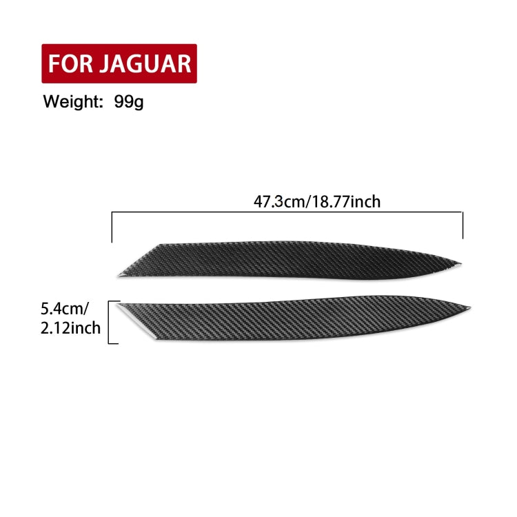 For Jaguar F-TYPE 2013+ Universal Light Eyebrow Sticker For Left And Right Drive(Red) - Decorative Sticker by buy2fix | Online Shopping UK | buy2fix