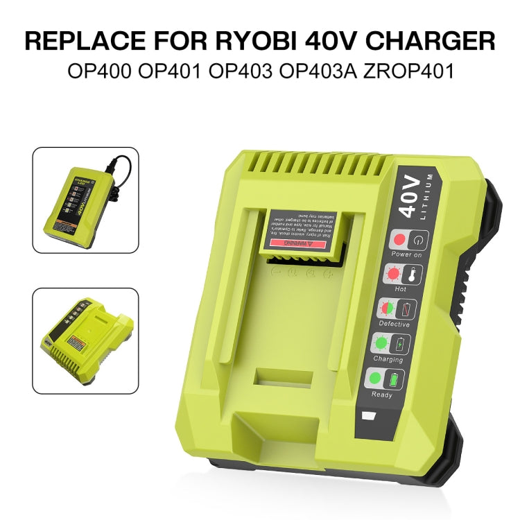 36-40V Tool Cutting Machine Battery Charger, For RYOBI PO401 / PO403 / PO400, Plug: EU - Lawn Mower, Saws & Accessories by buy2fix | Online Shopping UK | buy2fix