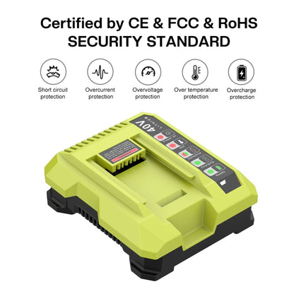 36-40V Tool Cutting Machine Battery Charger, For RYOBI PO401 / PO403 / PO400, Plug: EU - Lawn Mower, Saws & Accessories by buy2fix | Online Shopping UK | buy2fix