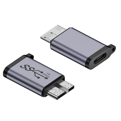 Type-C Female Transfer Micro B Male Adapter USB Link HDD Enclosure Interface Converter - Cable & Adapters by buy2fix | Online Shopping UK | buy2fix