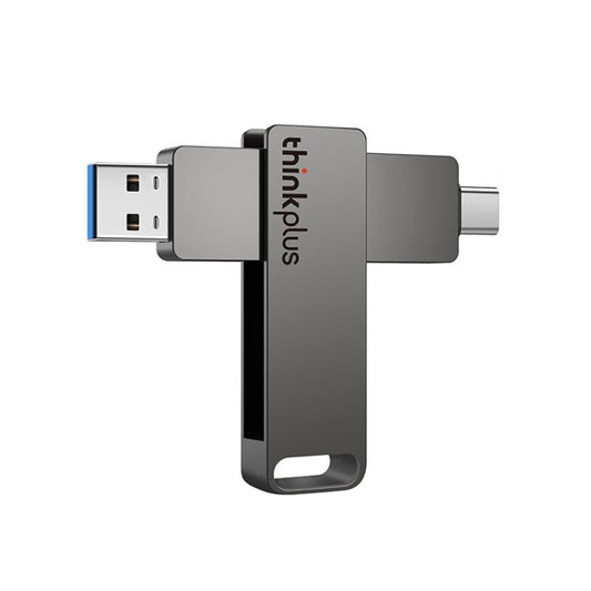Lenovo Thinkplus MU110 USB3.2+Type-C Dual Interface Rotation Flash Drive, Size: 512GB(Grey) - USB Flash Drives by Lenovo | Online Shopping UK | buy2fix