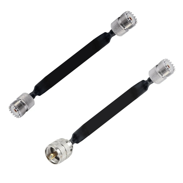 Window/Door Pass Through Flat RF Coaxial Cable UHF 50 Ohm RF Coax Pigtail Extension Cord, Length: 40cm(Male To Female) - Connectors by buy2fix | Online Shopping UK | buy2fix