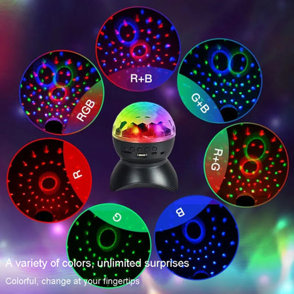 Home LED Magic Ball Lights Bounce Ambient Lamps Room Sound Lights Balls, Color: Charging Model White(RGB Colorful 5W) - Stage Lighting by LIXINCORDA | Online Shopping UK | buy2fix