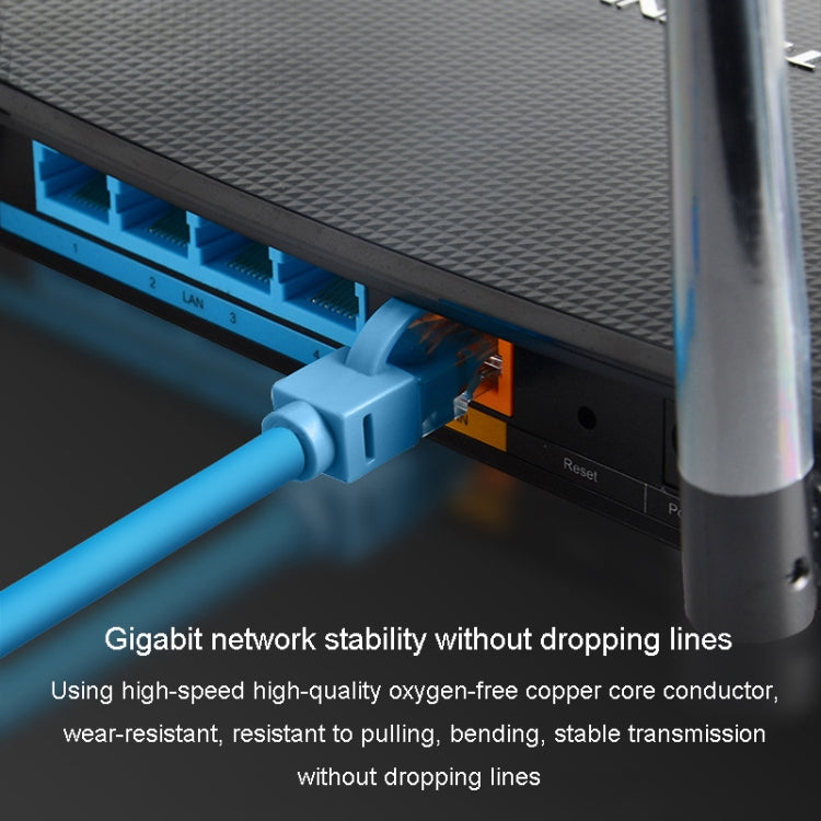 JINGHUA Category 6 Gigabit Double Shielded Router Computer Project All Copper Network Cable, Size: 5M(Blue) - Lan Cable and Tools by JINGHUA | Online Shopping UK | buy2fix