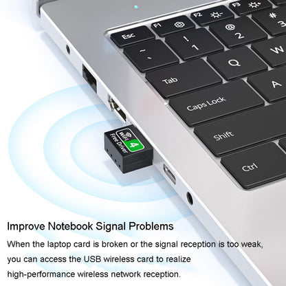 JINGHUA 150M Dual-Band Wireless Network Card Computer External 2.4G/5G USB WiFi Receiver Transmitter - USB Network Adapter by JINGHUA | Online Shopping UK | buy2fix