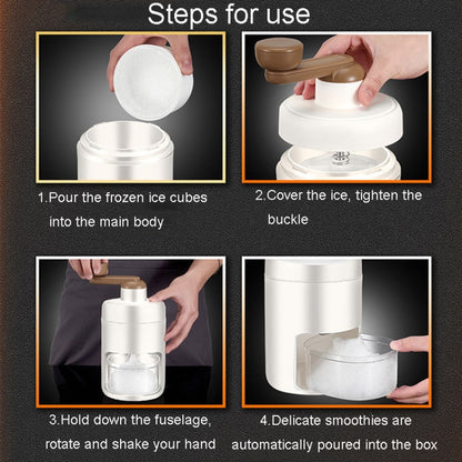 Kacheeg Small Home Ice Shaving Machine Hand-Cranked Ice Crusher, Model: Ice Shaver+Frozen Mold - Stirrer & Squeezer by Kacheeg | Online Shopping UK | buy2fix