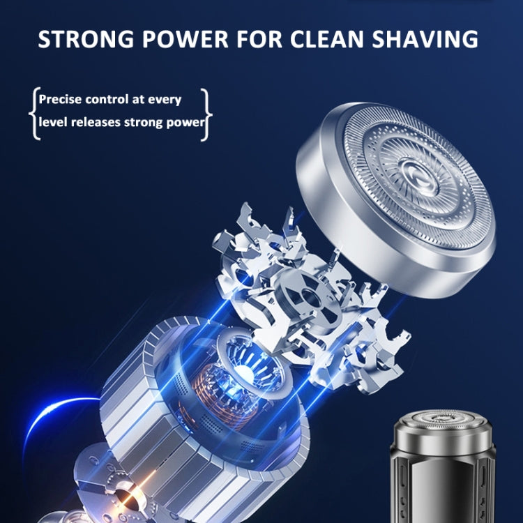 Smart Digital Display Electric Shaver Rechargeable Pocket Razor, Spec: Suspension Knife Net Guncolor - Electric Shavers by buy2fix | Online Shopping UK | buy2fix