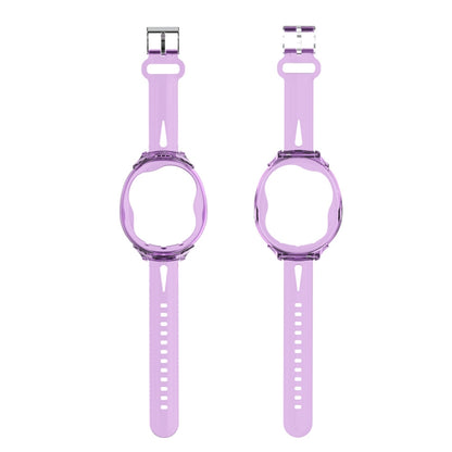 For Tamagotchi UNI (2023) Pet Game Machine Silicone Integrated Watch Strap Protective Case(Transparent Pink) - Accessories by buy2fix | Online Shopping UK | buy2fix