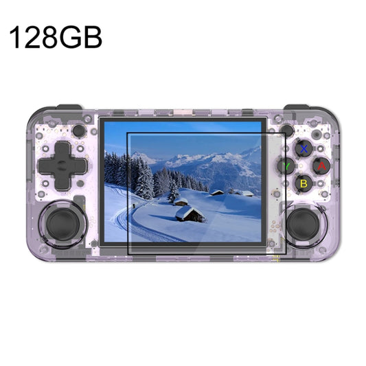 ANBERNIC RG35XX H Handheld Game Console 3.5 Inch IPS Screen Linux System 64GB+128GB(Transparent Purple) - Pocket Console by ANBERNIC | Online Shopping UK | buy2fix