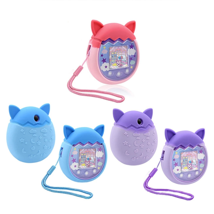 For Tamagotchi Pix Cartoon Electronic Pet Game Console Anti-Slip And Anti-Fall Silicone Protective Cover(Blue) - Accessories by buy2fix | Online Shopping UK | buy2fix