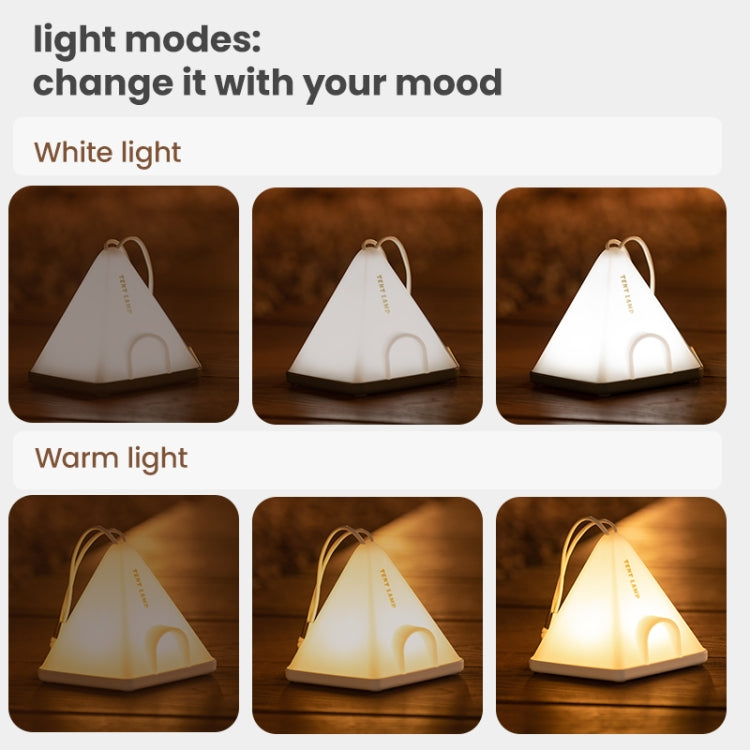 ZAY-L05 Tent-Shape USB Charging Timer Night Light Wild Camping Atmosphere Light(Green) - Camping Lighting by buy2fix | Online Shopping UK | buy2fix