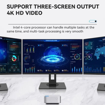 T8Plus Alder Lake-N100 4K Dual Band WIFI Bluetooth Office Game Portable Mini PC, Spec: 16G 1TB EU Plug - Windows Mini PCs by buy2fix | Online Shopping UK | buy2fix