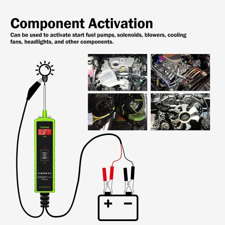 JDiag 6-30V Voltage Detector Automotive Power Circuit Diagnostic Diode(P60) - Electronic Test by JDiag | Online Shopping UK | buy2fix