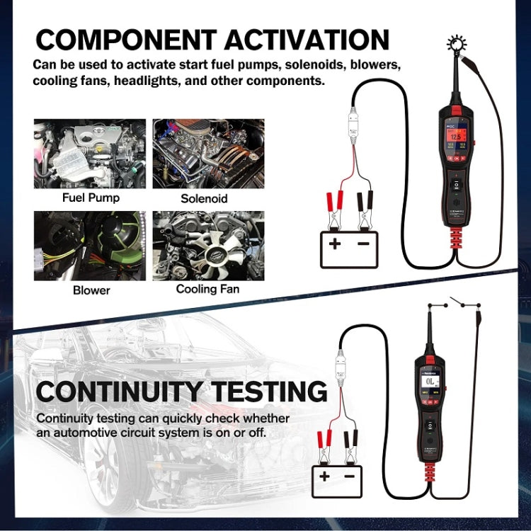 JDiag 6-30V Electrical Detector Fuel Injector Signal Detection Vehicle System Diagnosis(P150) - Electronic Test by JDiag | Online Shopping UK | buy2fix