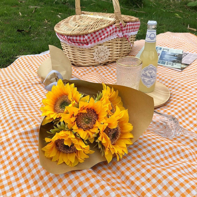 Simulated Flower Arrangement Table Ornament Picnic Photo Props, Style: 5pcs Yellow Daisy Transparent Bag - Other Props by buy2fix | Online Shopping UK | buy2fix