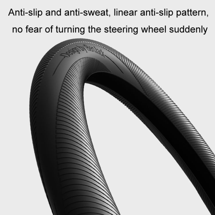 BEN.JACK Car Anti-slip Sweat-absorbent Liquid Silicone Steering Wheel Cover(Black) - Steering Wheel Accessories by BEN.JACK | Online Shopping UK | buy2fix