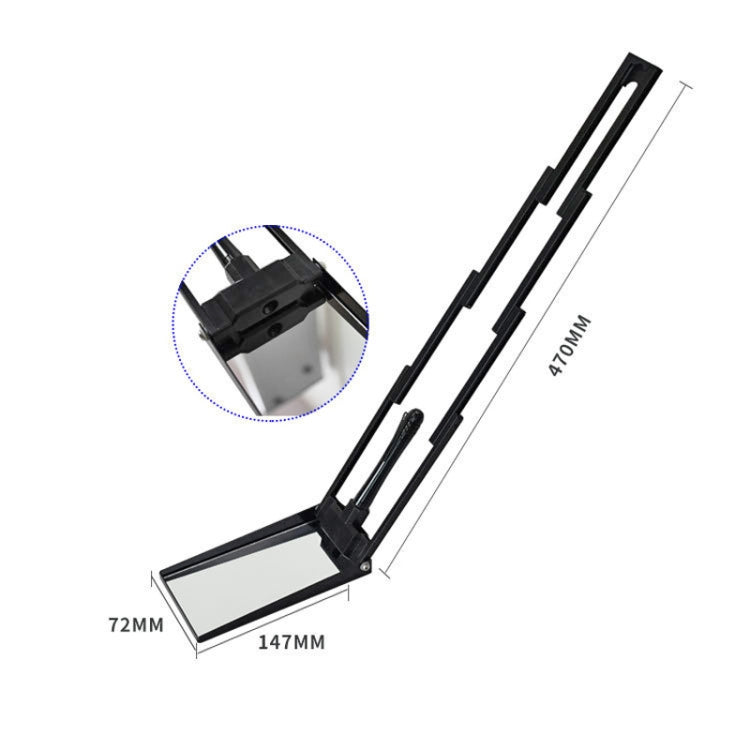 Mini Foldable Undercar Safety Inspection Mirror With LED - Inspection Tools by buy2fix | Online Shopping UK | buy2fix