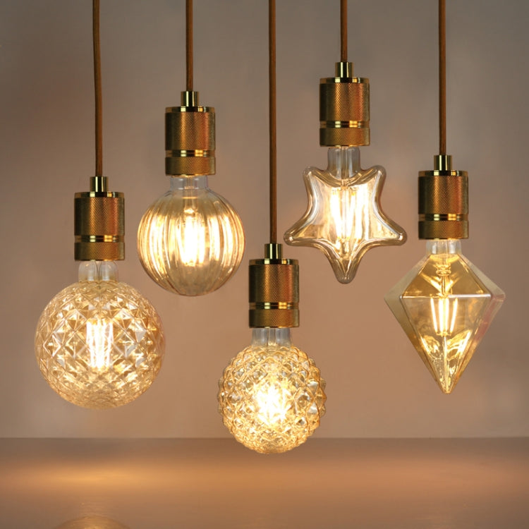 E27 Screw Port LED Vintage Light Shaped Decorative Illumination Bulb, Style: G95 Outer Pineapple Transparent(220V 4W 2700K) - LED Blubs & Tubes by buy2fix | Online Shopping UK | buy2fix