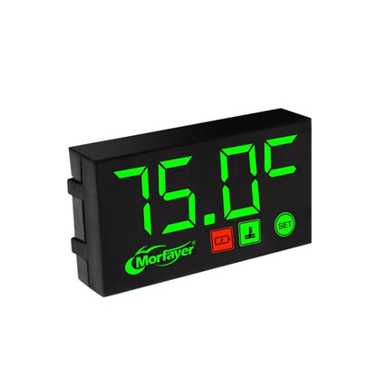 Compact LED Digital Display Time Voltmeter, Specification: 2 in 1 Water Temperature Green - Electrical Instruments by buy2fix | Online Shopping UK | buy2fix