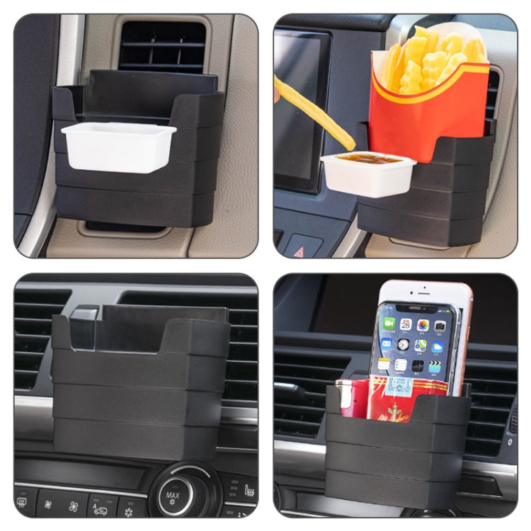Car-Mounted French Fries Cup Holder Storage Box Multifunctional Trash Can, Model: SD-1019B With Seasoning Box - Stowing Tidying by buy2fix | Online Shopping UK | buy2fix