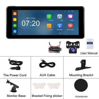 6.86 Inch 4KDVR Smart Screen Player, Specification: Standard+Reversing Camera - Car MP3 & MP4 & MP5 by buy2fix | Online Shopping UK | buy2fix