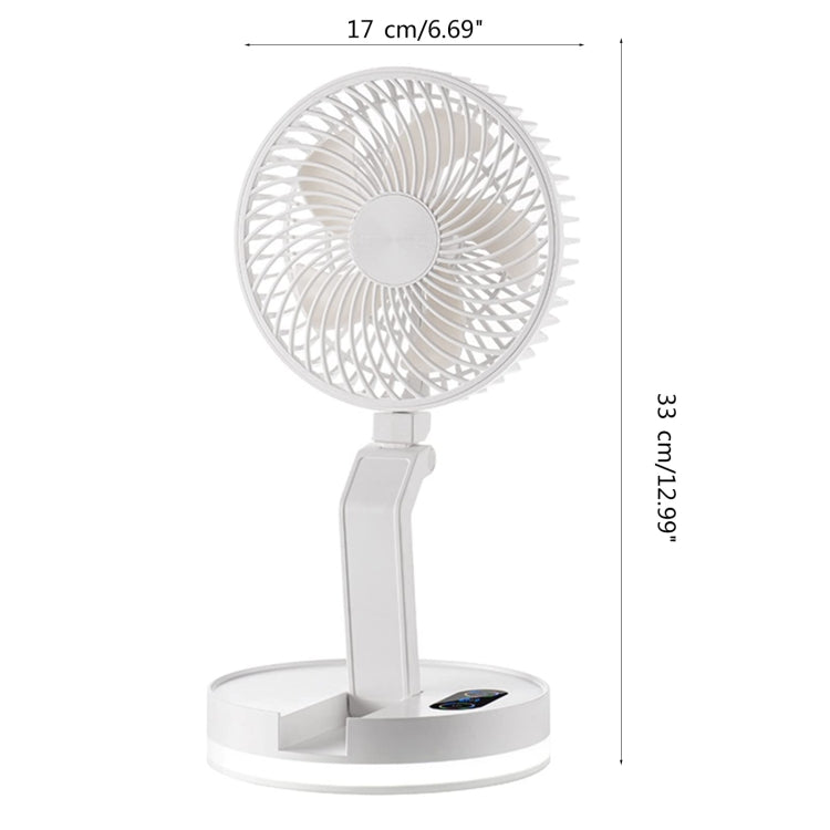 F200 Foldable Remote Control Wall-mounted Fan LED Light Desktop Rotating Fan, Color: APP Model - Electric Fans by buy2fix | Online Shopping UK | buy2fix