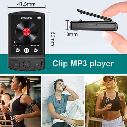 32GB 1.8-Inch Color Screen Recording MP3/MP4 Sports Bluetooth Walkman With Back Clip - MP3 Player by buy2fix | Online Shopping UK | buy2fix