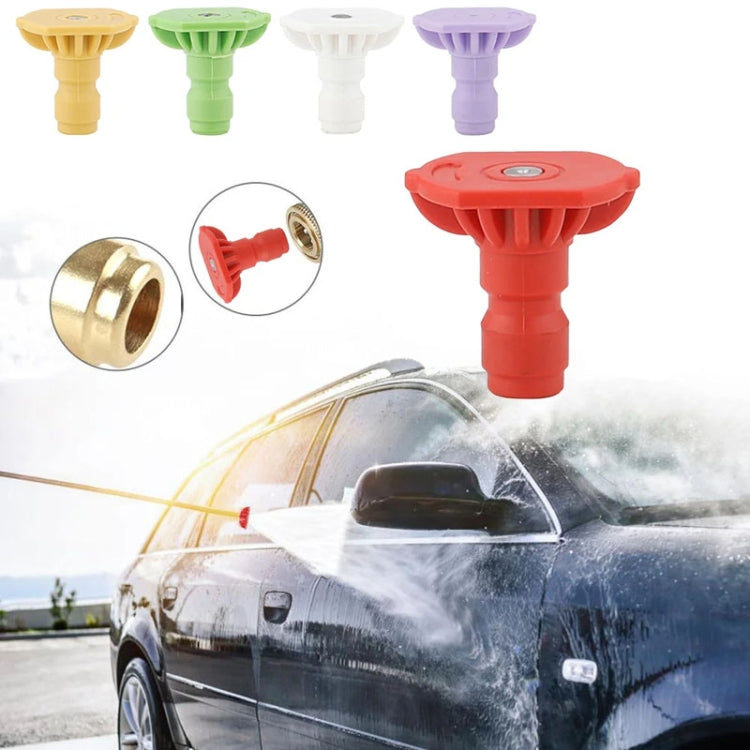 High-pressure Car Washer Nozzle Fan-shaped 1/4 Quick Plug Connector Water Rifle Parts, Specification: 15 Degree (2.0 Nozzle) - Car Washer & Accessories by buy2fix | Online Shopping UK | buy2fix