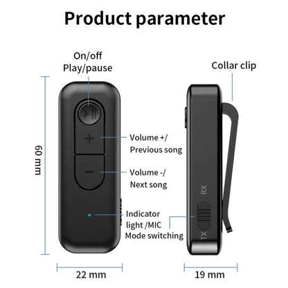 2 In 1 AUX Bluetooth 5.3 Receiver Transmitter USB Audio Adapter - Audio Receiver Transmitter by buy2fix | Online Shopping UK | buy2fix