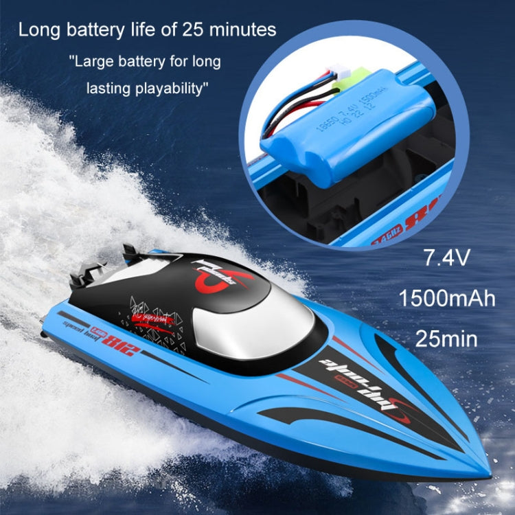 812 High-Speed RC Boat Large Horsepower Speedboat Long Endurance Waterproof Boys Water Toy Single Battery(Blue) - RC Boats by buy2fix | Online Shopping UK | buy2fix