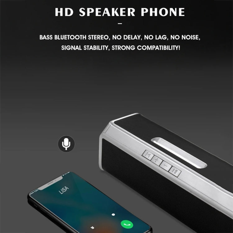NBY 6690 TWS Couplet FM Multifunctional Desktop Plug-in Card Bluetooth Speaker(Black) - Desktop Speaker by NBY | Online Shopping UK | buy2fix