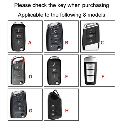 For Volkswagen Key Cover Multifunctional Keychain Anti-lost Number Plate, Style: D - Car Key Cases by buy2fix | Online Shopping UK | buy2fix