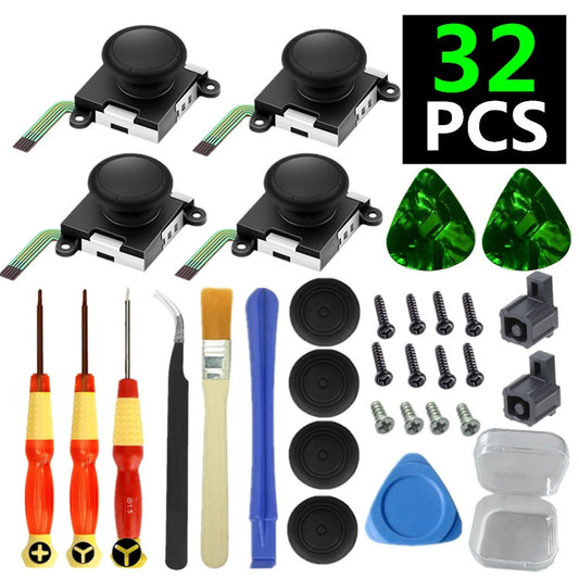 32 In 1 Kit For Nintendo Switch Joycon Joystick Thumb Stick Repair Tool - Switch Spare Parts by buy2fix | Online Shopping UK | buy2fix